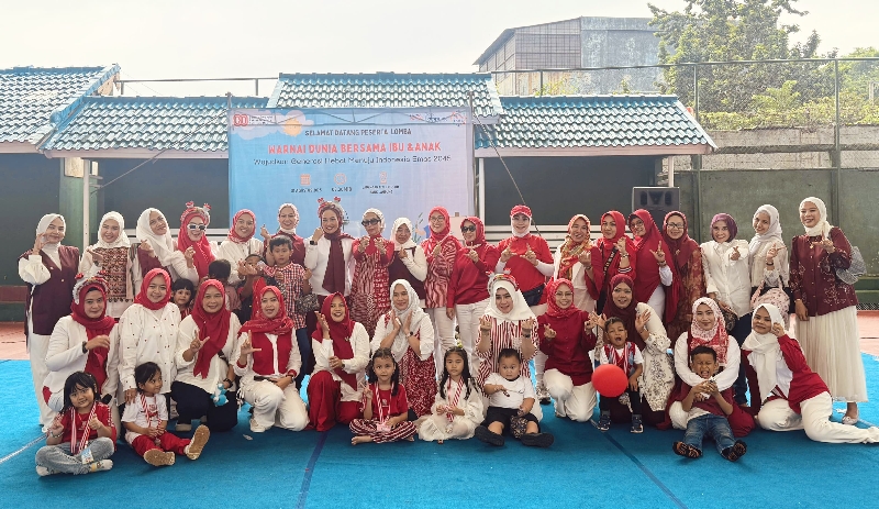 IKBL Gelar Lomba Mewarnai Ibu dan Anak Sambut Hari Anak dan HUT RI ke-80