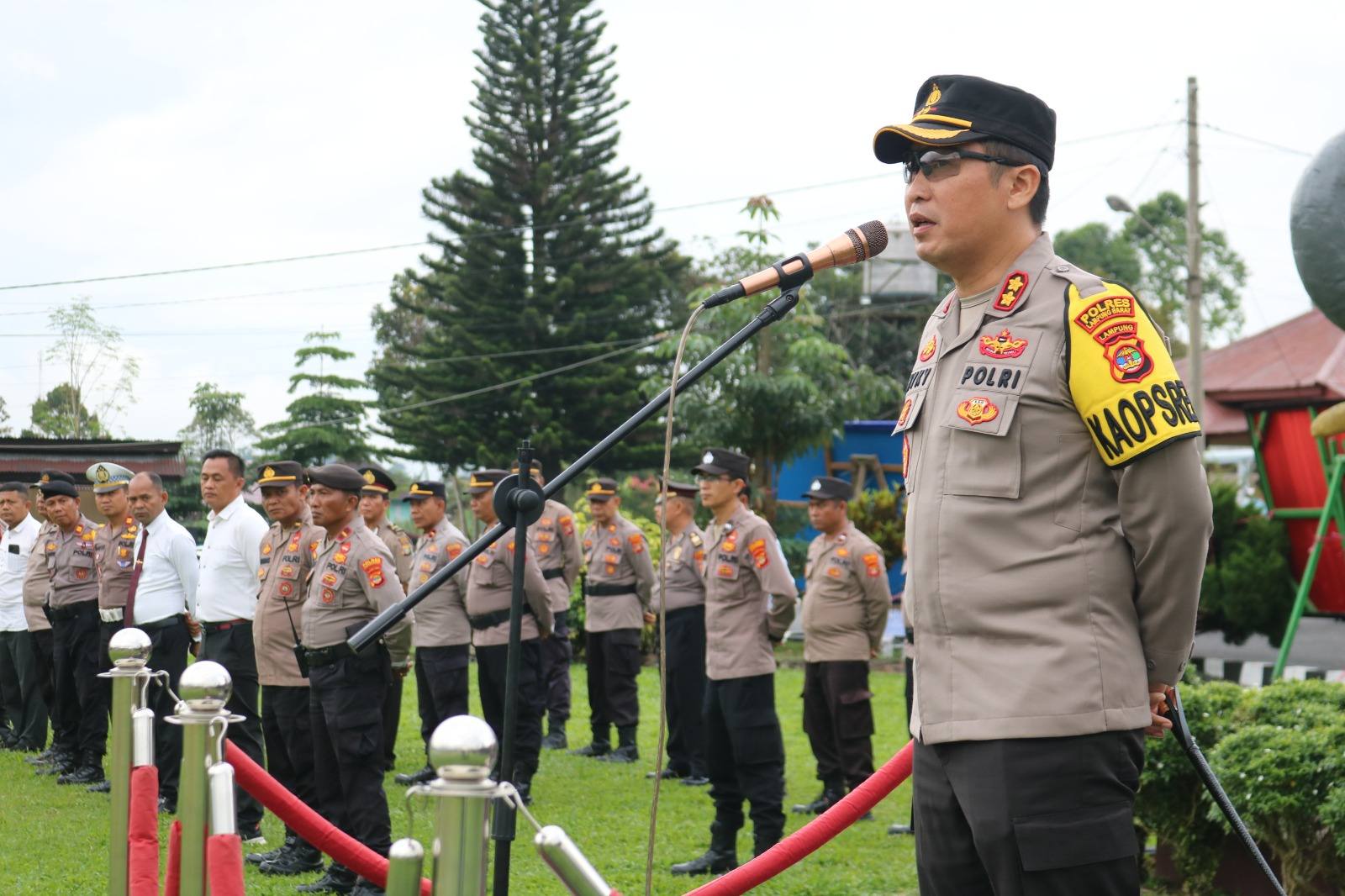 136 Personel Polres Lampung Barat Disiagakan Amankan Malam Pergantian Tahun Baru