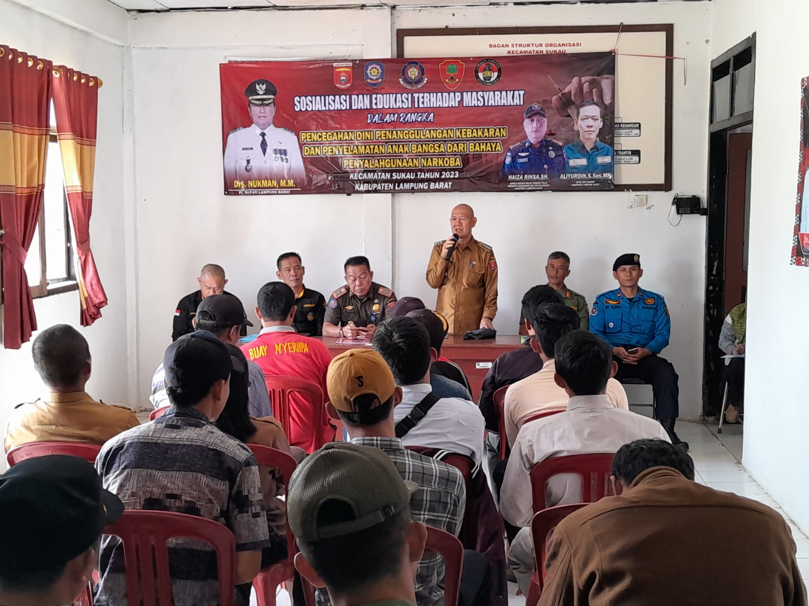 Satpol PP Lampung Barat Edukasi Masyarakat Tentang Pencegahan Dini Bencana Kebakaran