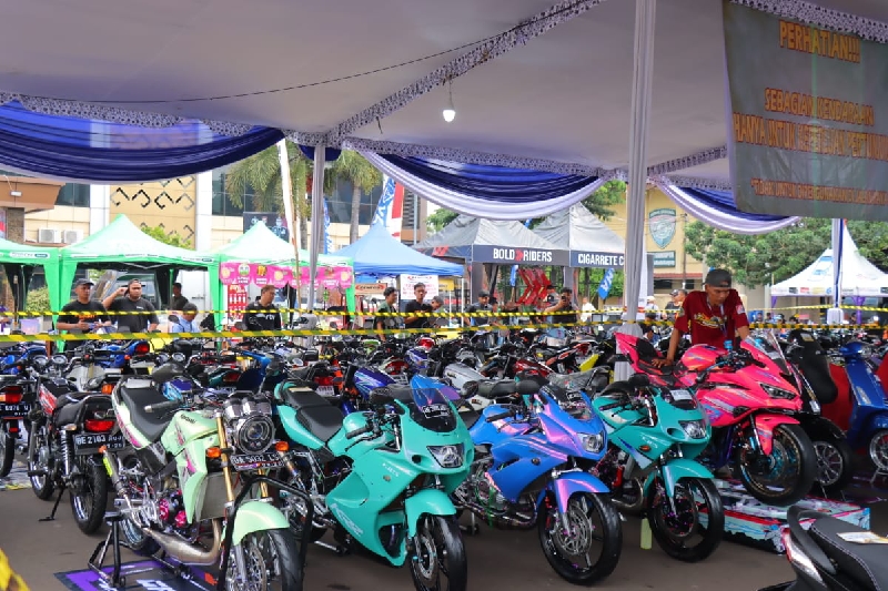 73 Peserta Meriahkan Bhayangkara Motodify di Polresta Bandar Lampung