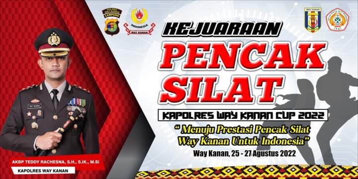 Besok, Kejurda Pencak Silat Kapolres Way Kanan Cup 2022 Digelar