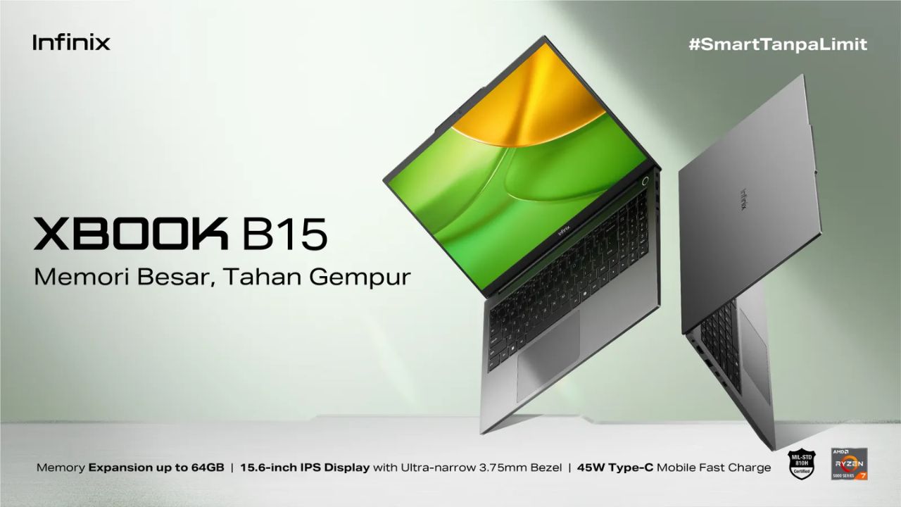 Spesifikasi XBOOK B15: Laptop Murah Tahan Gempur dari Infinix
