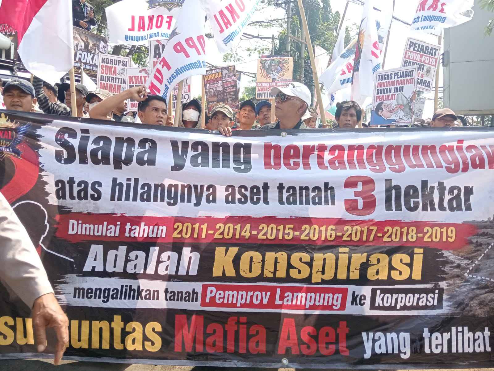 FOKAL Ultimatum Kejati Lampung, Minta Usut Dugaan Korupsi Aset Way Hui