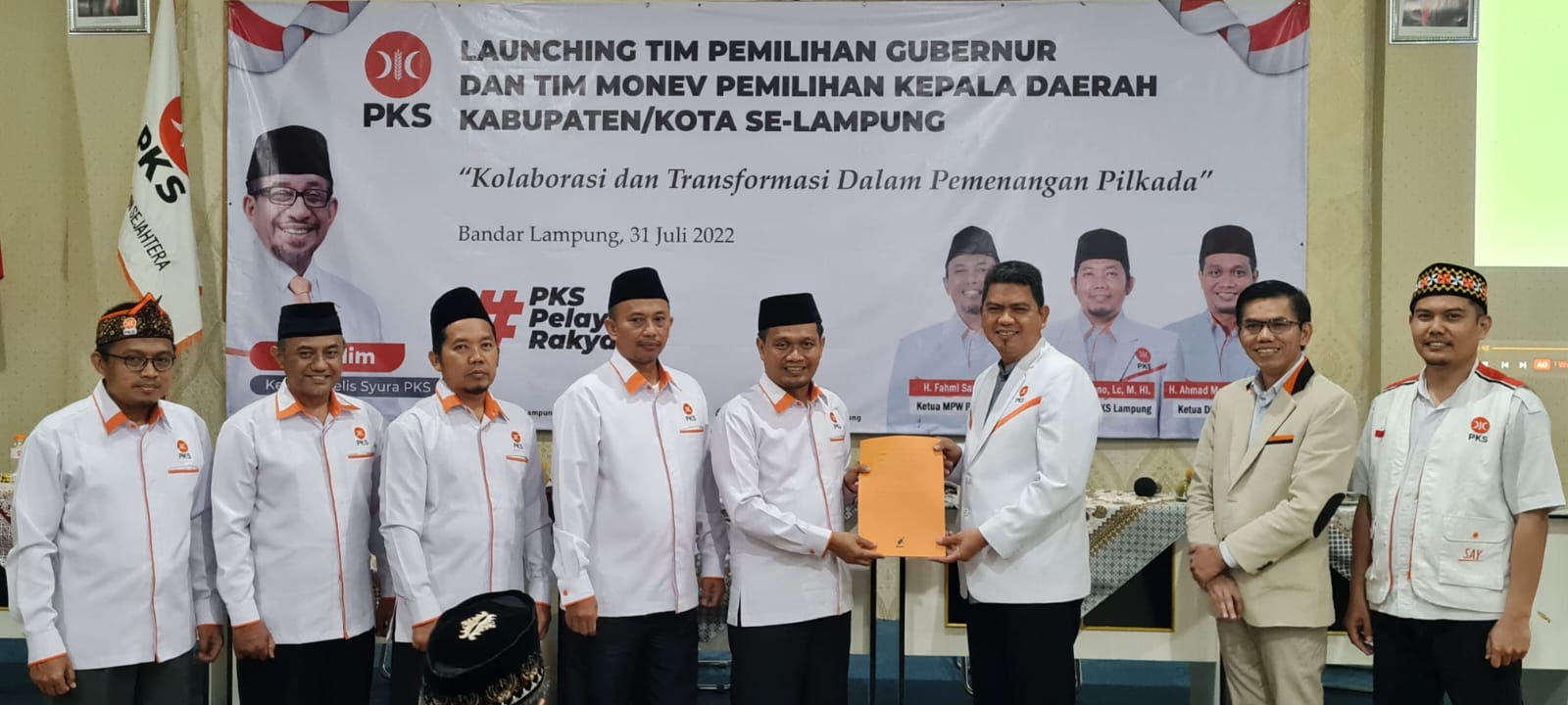 DPTW PKS Lampung Resmikan Tim Penjaringan Pilgub