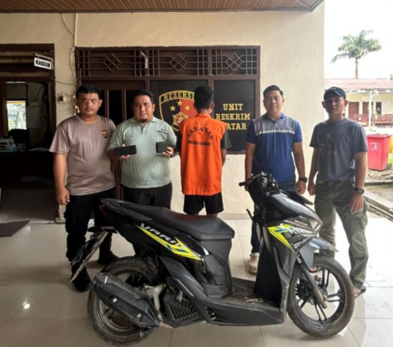 Tekab 308 Polsek Natar Tangkap Remaja Pelaku Curat Motor di Merak Batin