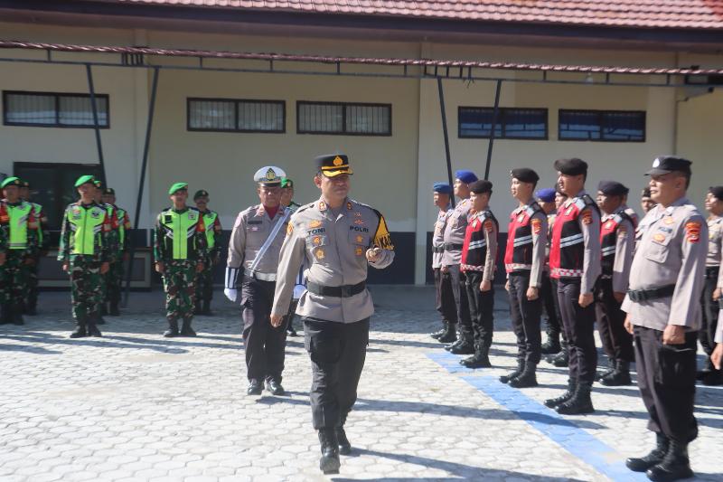 Polres Lampung Selatan Gelar Apel Pasukan Operasi Zebra Krakatau 2025