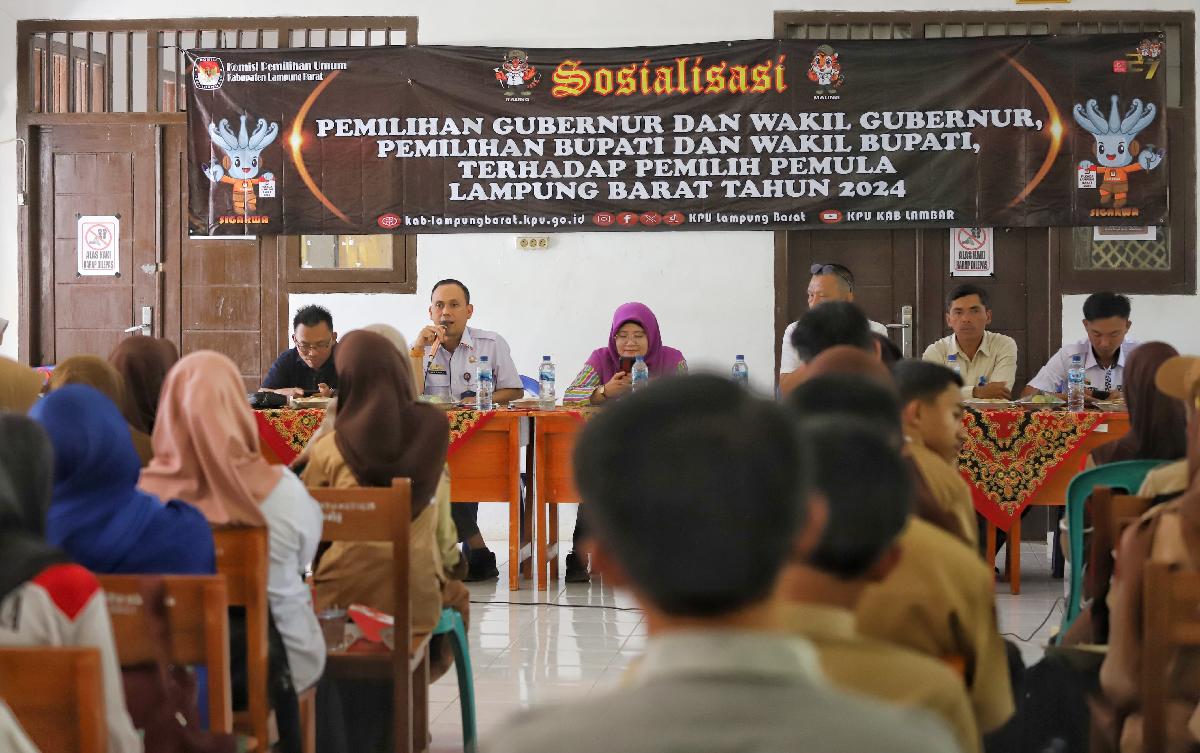 KPU Lampung Barat Ajak Pemilih Pemula Salurkan Hak Pilih pada Pilkada 2024