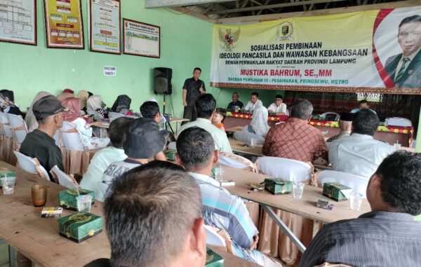 Mustika Bahrum Dorong Warga Tempel Rejo Jadi Agen Nilai Pancasila