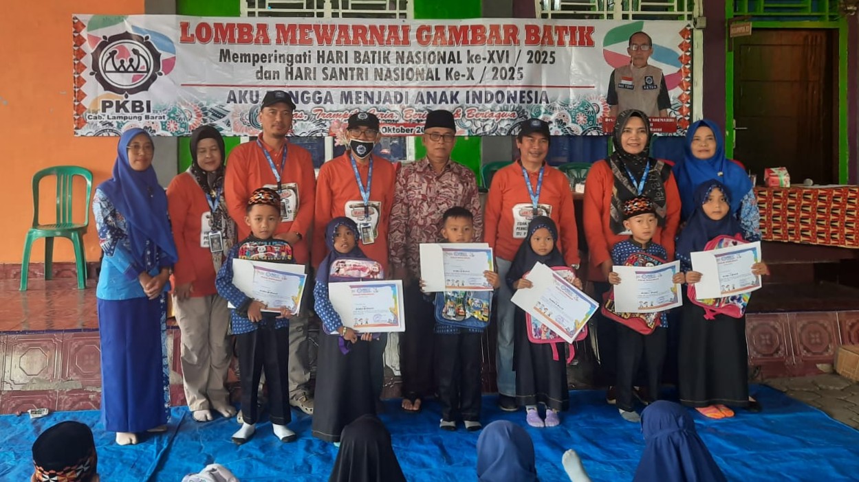 PKBI Cabang Lampung Barat Gelar Lomba Mewarnai Batik