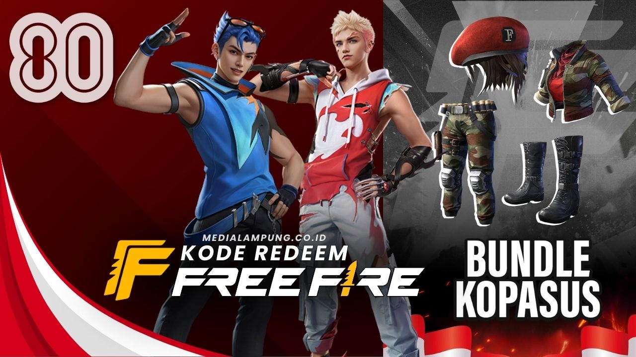 80 Kode Redeem FF 18 Agustus 2025: Klaim Skin Timnas dan Bundle Kopasus