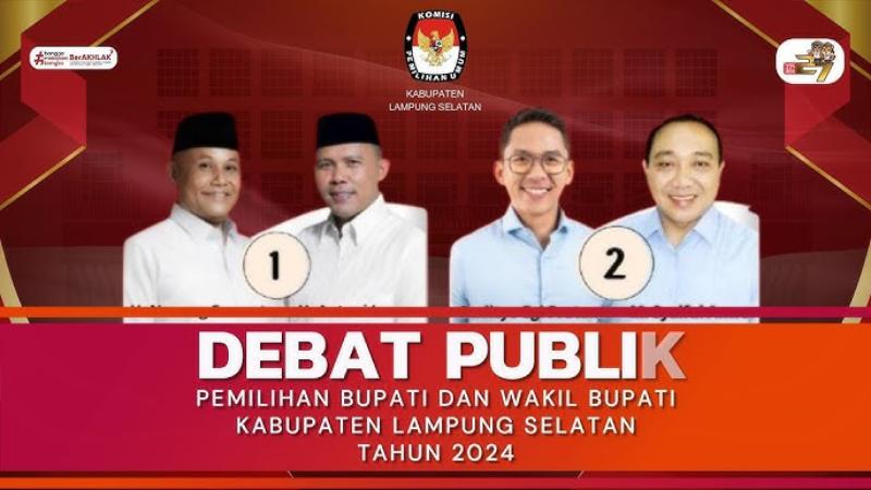 Debat Pilkada Lampung Selatan Kedua Berjalan Lancar 