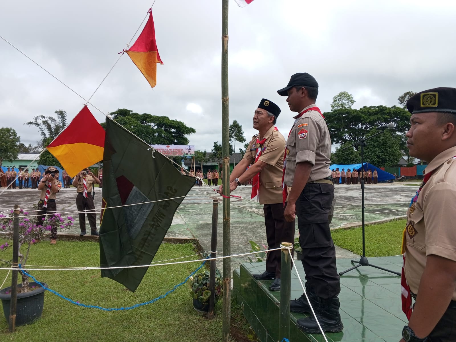 Gerakan Pramuka Gudep Saka Wira Kartika Kodim 0422/LB Gelar Kemah