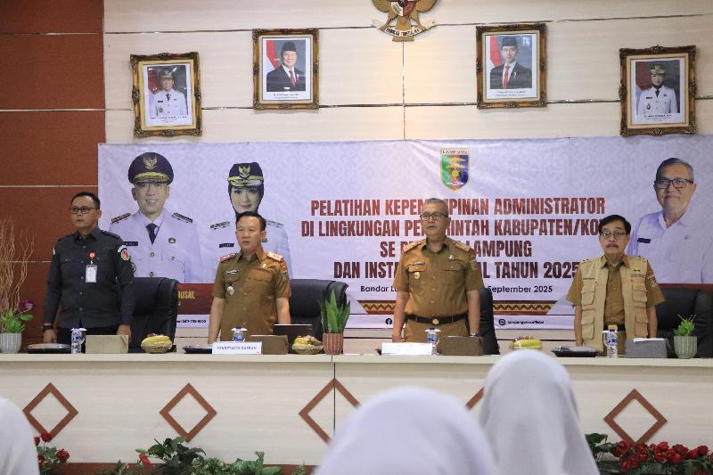 Buka Pelatihan, Sekdaprov Marindo Dorong ASN Lampung Miliki Jiwa Kepemimpinan dan Kompetensi Digital