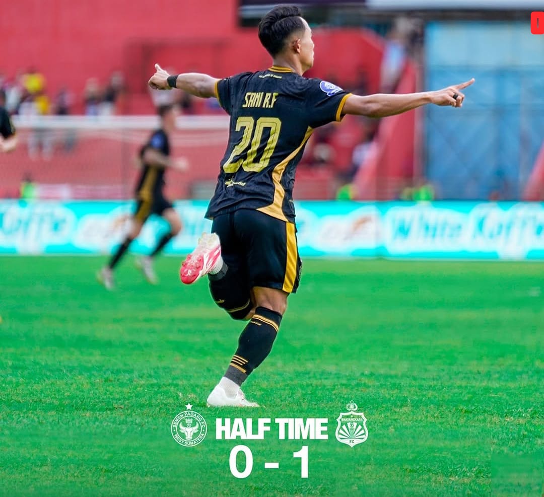 Babak Pertama: Bhayangkara Presisi Lampung FC Unggul 1-0 Atas Semen Padang