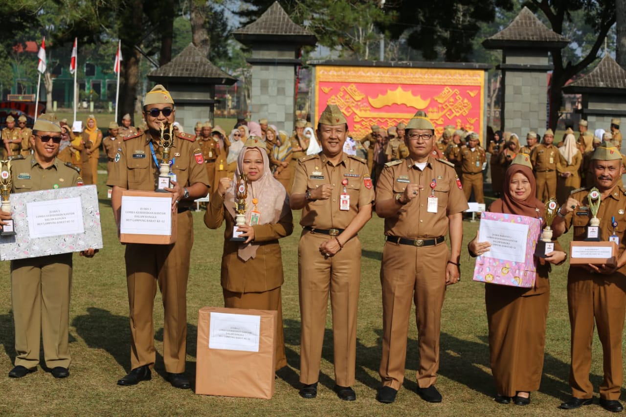 DPUPR Lampung Barat Juara I Kantor Perangkat Daerah Terbersih 2023