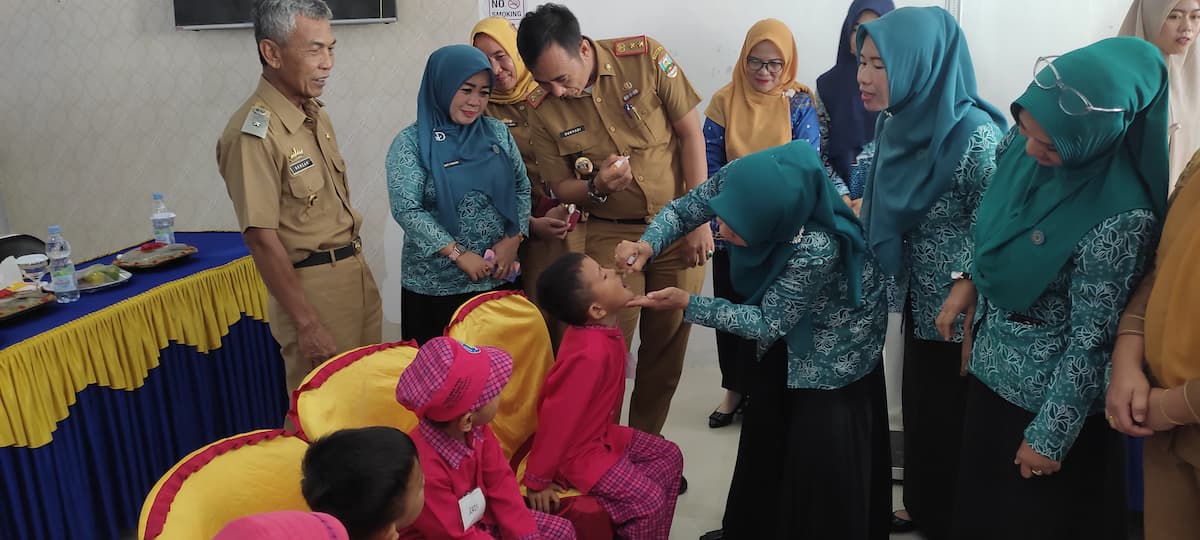 16.434 Anak di Pesisir Barat Telah Imunisasi Polio