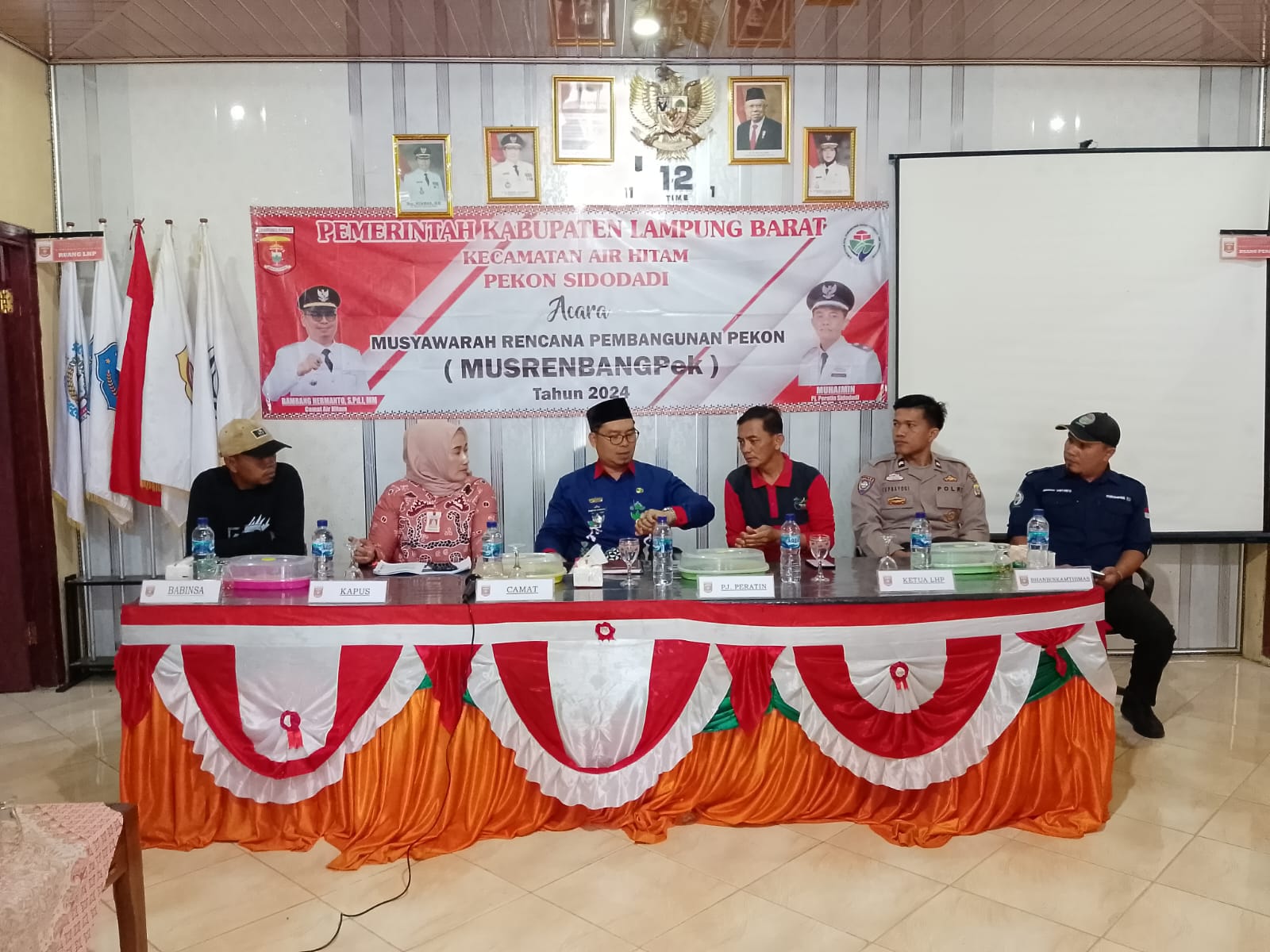 Semua Unsur Masyarakat dan Pemerintah Ramaikan Musrenbang Pekon Sidodadi