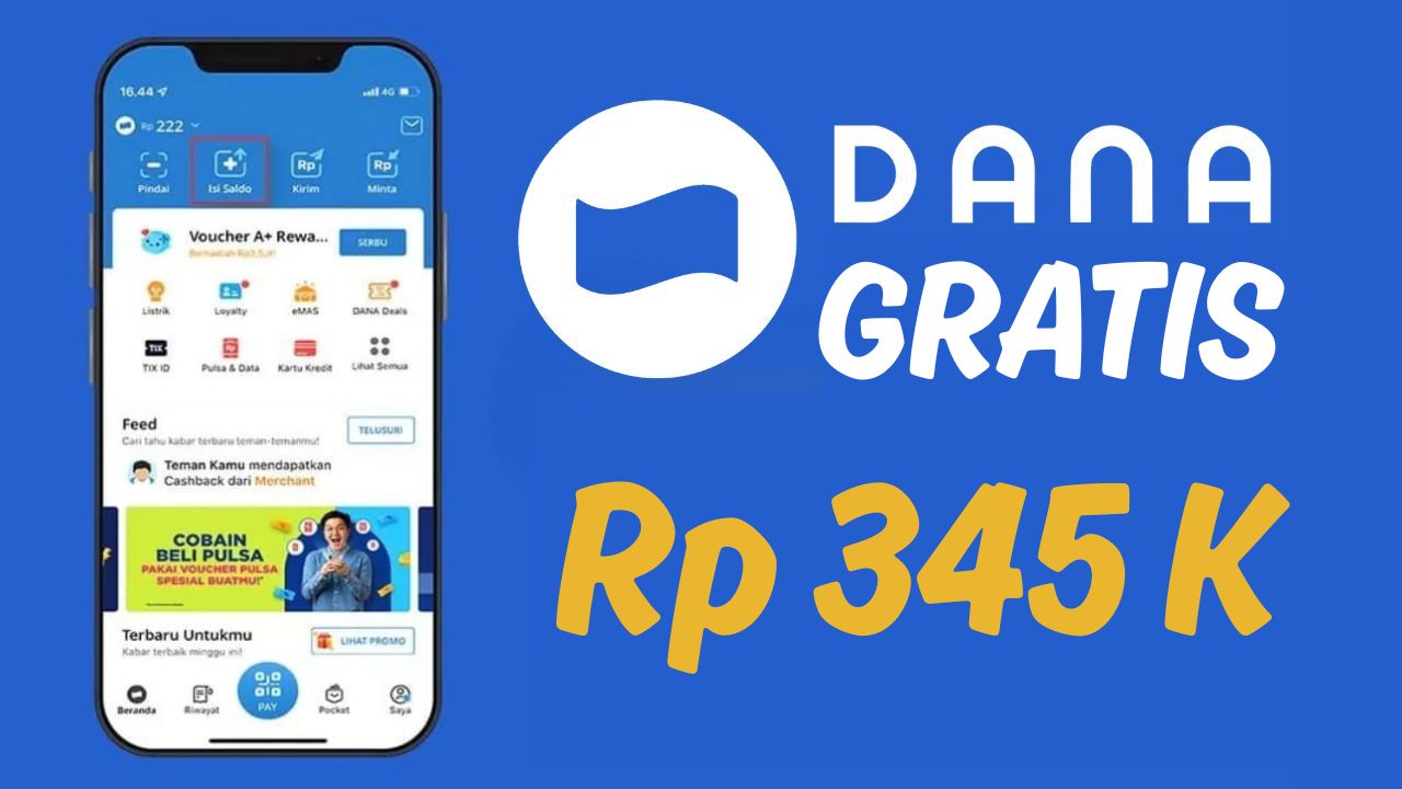 5 Cara Dapat Saldo DANA Gratis hingga Rp345.000 Tanpa Modal