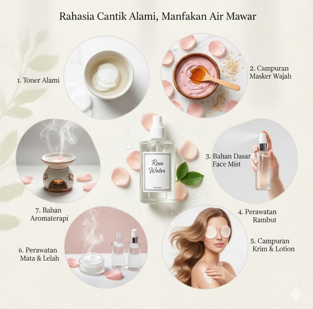 Rahasia Cantik Alami, Cara Memanfaatkan Air Mawar untuk Produk Kecantikan Sehari-hari