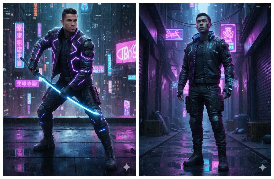 10 Prompt Gemini AI Edit Foto Style Cyberpunk yang Bikin Fotomu Terlihat Futuristik