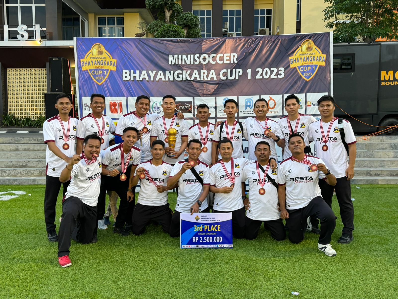 Pertandingan Mini Soccer Bhayangkara Cup I 2023, Resta Balam United Sabet Juara 3