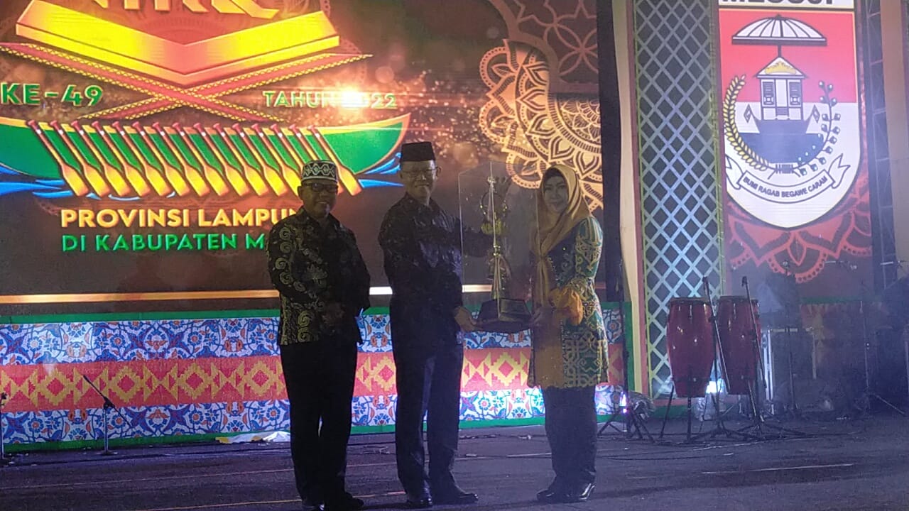 Tanggamus Raih Juara Umum MTQ Ke 49 Tingkat Provinsi Lampung 6 Kali Berturut-Turut