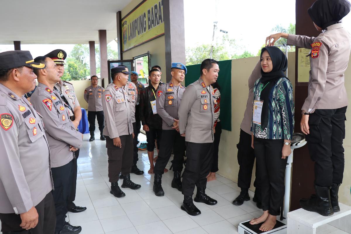 Penerimaan Anggota Polri, Kapolres Lampung Barat Tekankan Panitia Tidak Menjadi Calo dan Tolak Imbalan