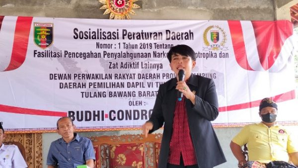 Budhi Condrowati Gelar Sosperda Tentang Pencegahan Penyalahgunaan Narkoba