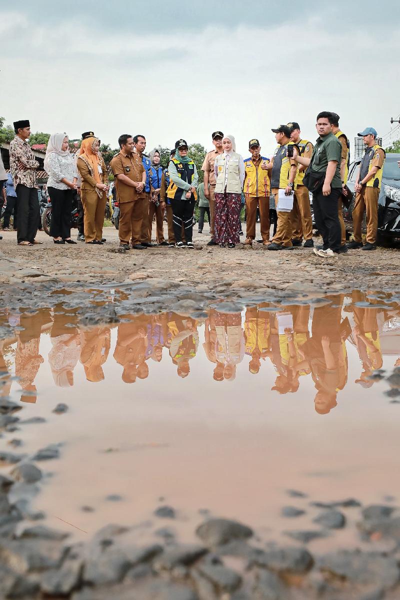 Wagub Jihan Tinjau Ruas Jabung–Simpang Maringgai, Pembangunan Dimulai Usai Lebaran
