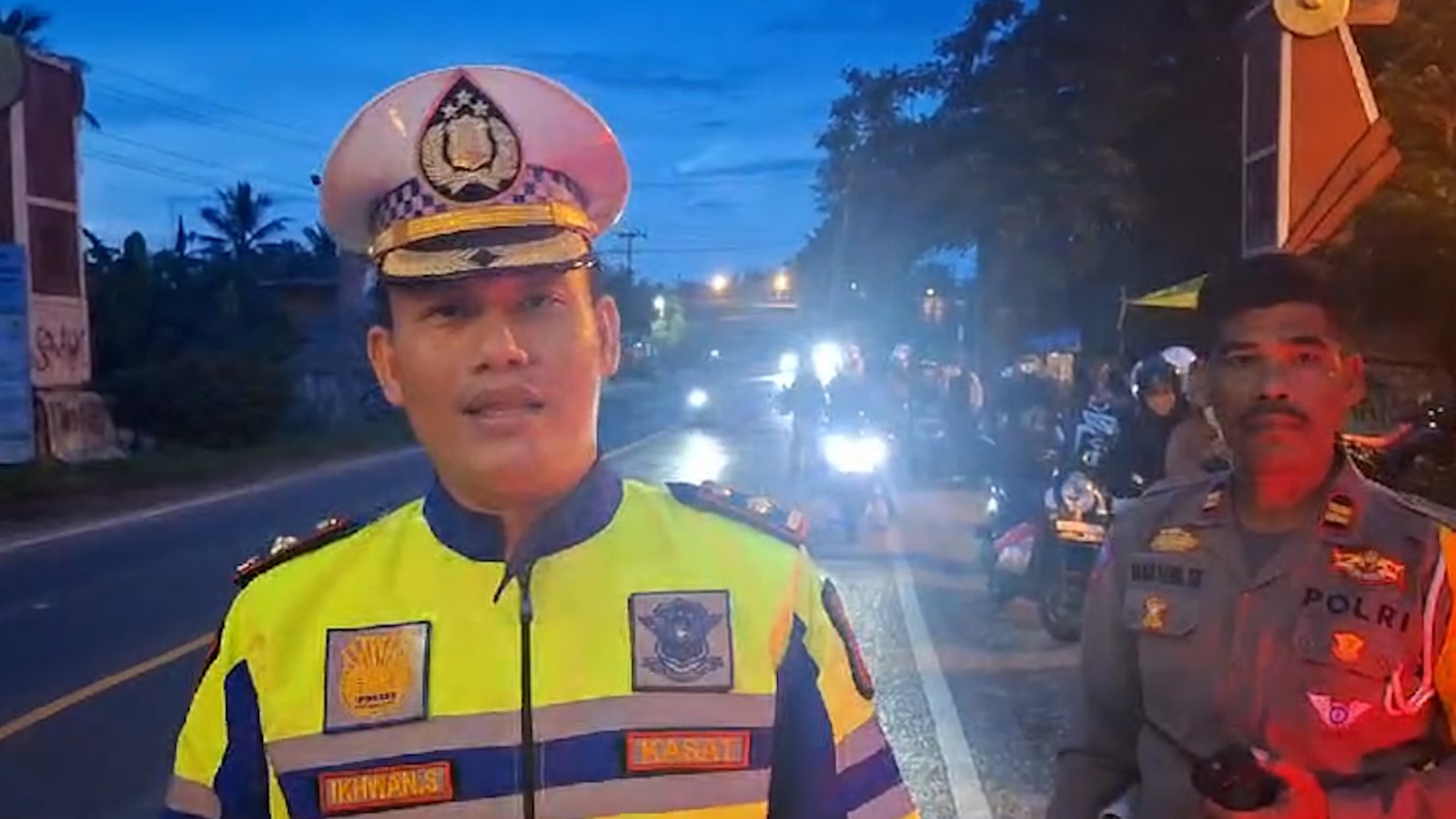 Pemudik Sepeda Motor yang Melintas di Bandar Lampung Dikawal Polresta Bandar Lampung