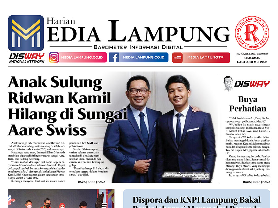 E-Paper Harian Media Lampung Edisi 28 Mei 2022