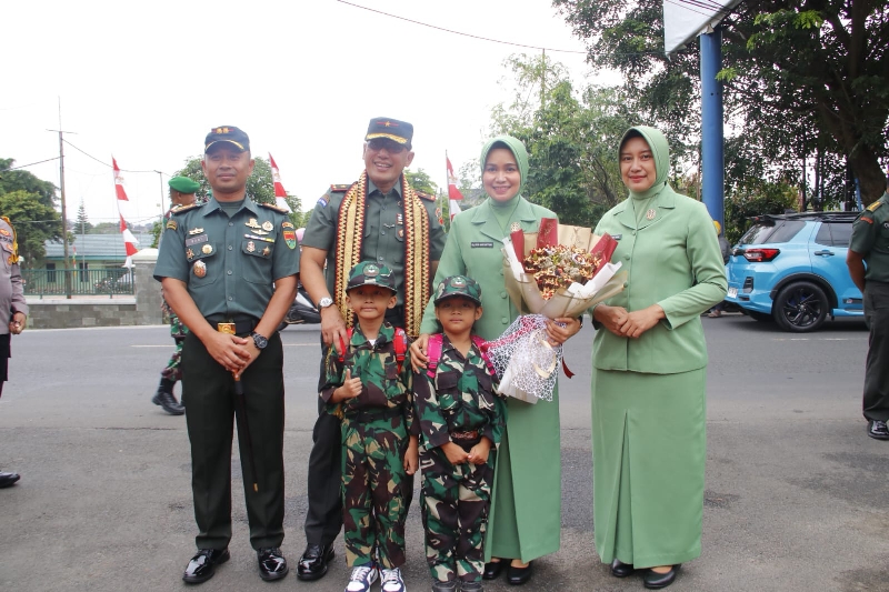 Kodim 0410/Kota Bandar Lampung Sambut Kunjungan Kerja Danrem 043/Gatam