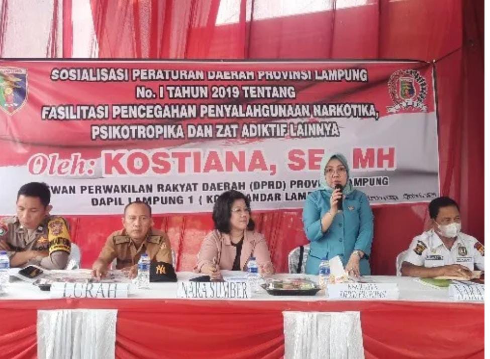 Kostiana Ajak Pemuda dan Masyarakat Berperan Aktif Berantas Narkoba di Bandarlampung