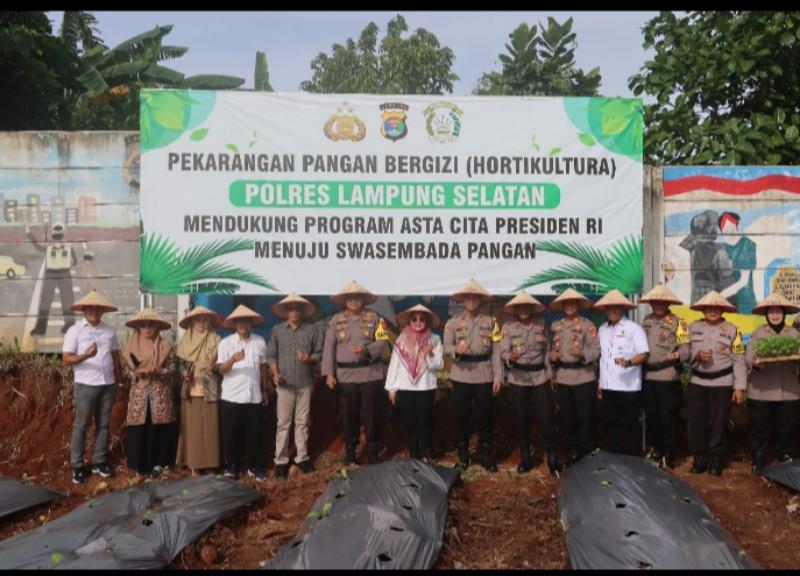 Dukung Ketahanan Pangan Nasional, Polres Lamsel Launching 