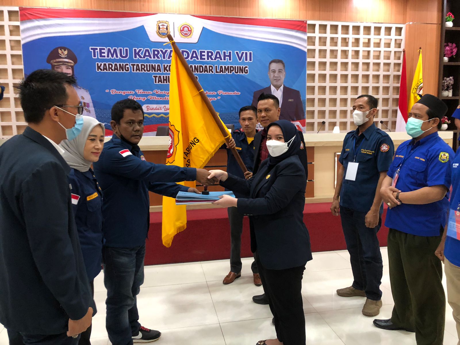 Eva Dwiana Hadiri Temu Karya Karang Taruna Daerah ke-VII Kota Bandarlampung tahun 2022