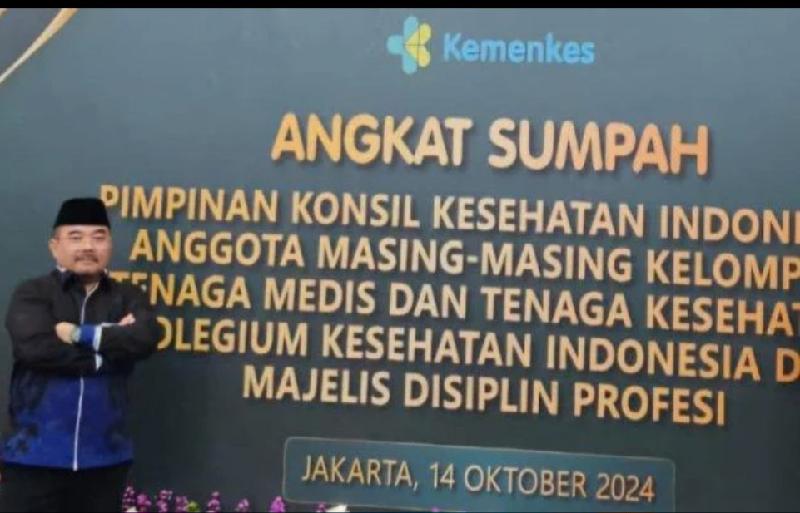 Wadir RSUDAM Lampung dr Imam Ghozali Jadi Pimpinan Konsil Kesehatan Indonesia Mewakili Unsur Profesi