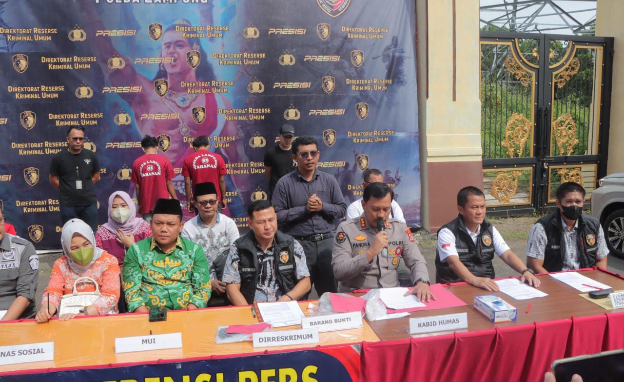 Respon Cepat, Dalam 7 Hari Polda Lampung Ungkap Pelaku Pelemparan Kantor MUI Lampung