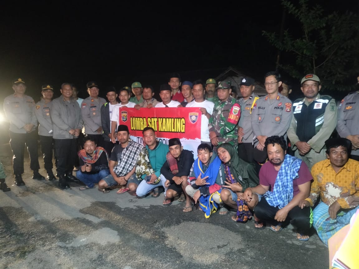 Wadir Binmas Polda Lampung Pimpin Penilaian Lomba Pos Satkamling Wilkum Polres Lambar