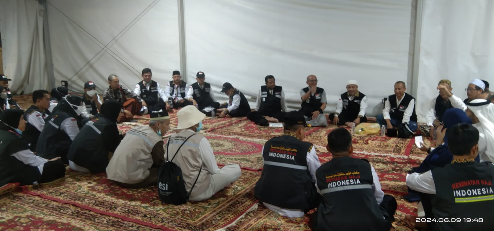 Pemondokan Jemaah Haji Lampung Barat Kloter 57 JKG Berada di Maktab 33 Sektor 3