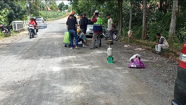 Progres Rehab Jalan Provinsi Ruas Kotabumi-Bandar Abung Mencapai 40 Persen