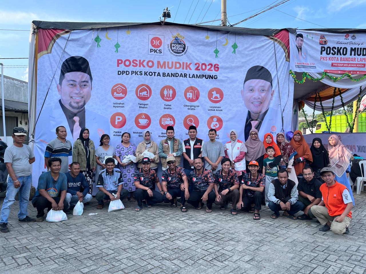 PKS Bandar Lampung Hadirkan posko mudik gratis untuk pemudik di Jalur Lintas Sumatera