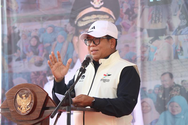 Hadiri Puncak Peringatan HKN, Pj Gubernur Lampung Tekankan Tiga Program Prioritas Kesehatan