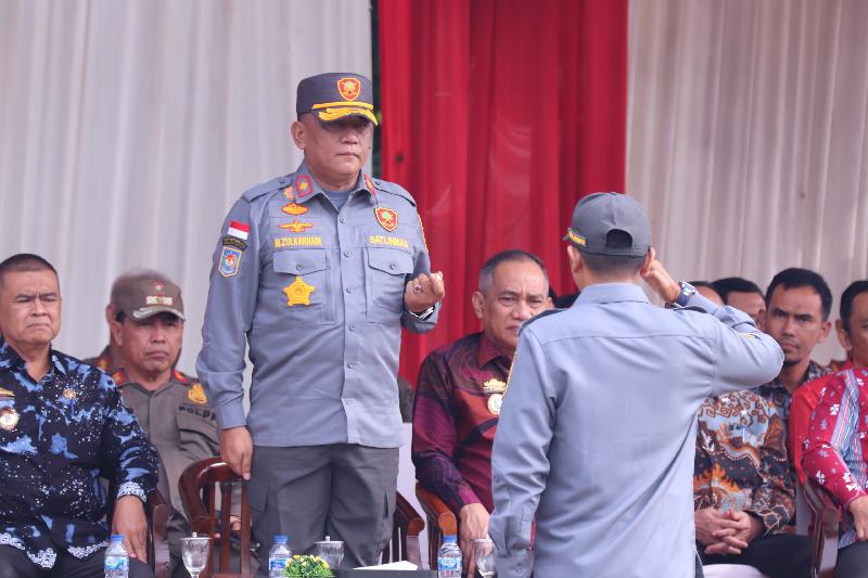 Gelar Apel Bersama, Satpol PP dan Satlinmas Siap Amankan Pilkada Serentak 2024 di Lampung