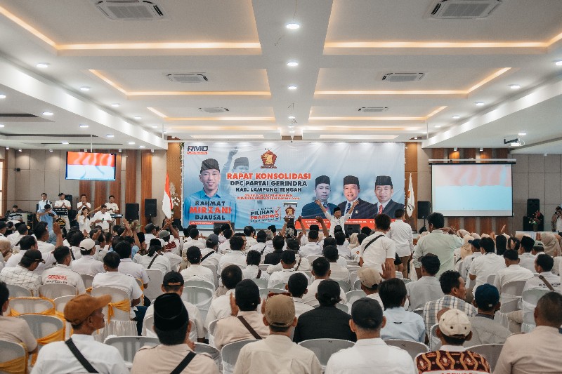 Hadapi Pilgub, Partai Gerindra Lampung Konsolidasi 15 Kabupaten dan Kota di Lampung