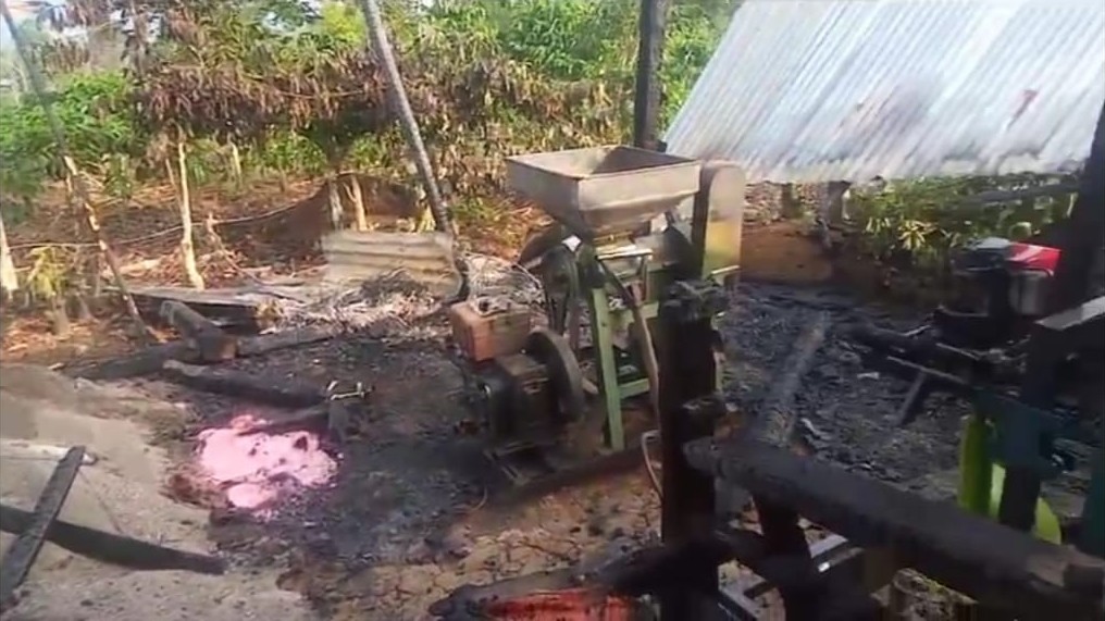 Gubuk Peratin Negeri Jaya Ludes Terbakar, Mesin dan Hasil Panen Kopi Ikut Hangus