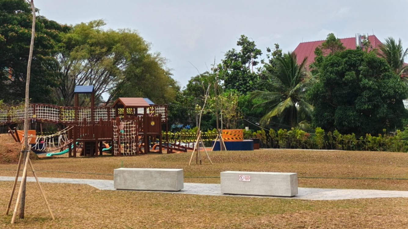 Usai Viral Rusak, Playground Masjid Al Bakrie Bandar Lampung Ditutup Sementara
