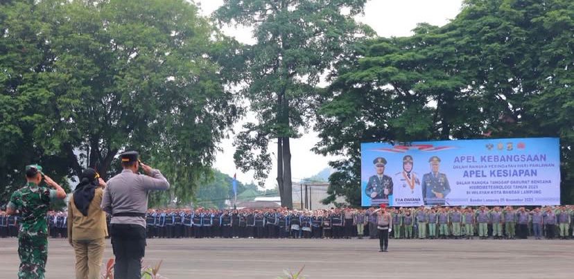 Bandar Lampung Siaga Bencana, TNI-Polri Perkuat Koordinasi dan Kesiapsiagaan