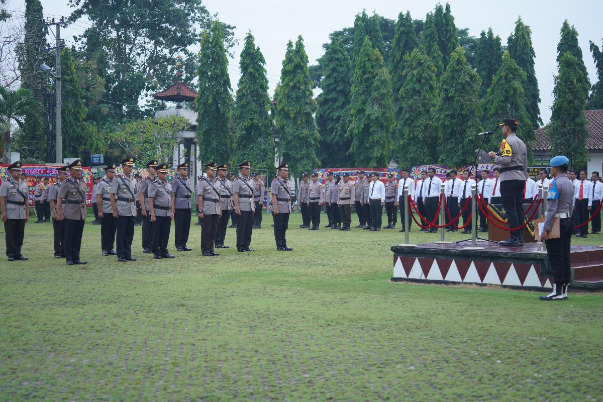 Kapolres Pimpin Langsung Sertijab Beberapa Pejabat di Lingkungan Polres Lampung Utara 