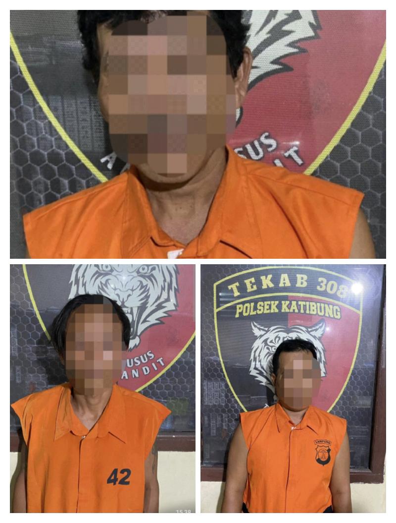 Nikmati Sabu dipos Satpam ,Tiga Pria Diamankan Polsek Katibung 