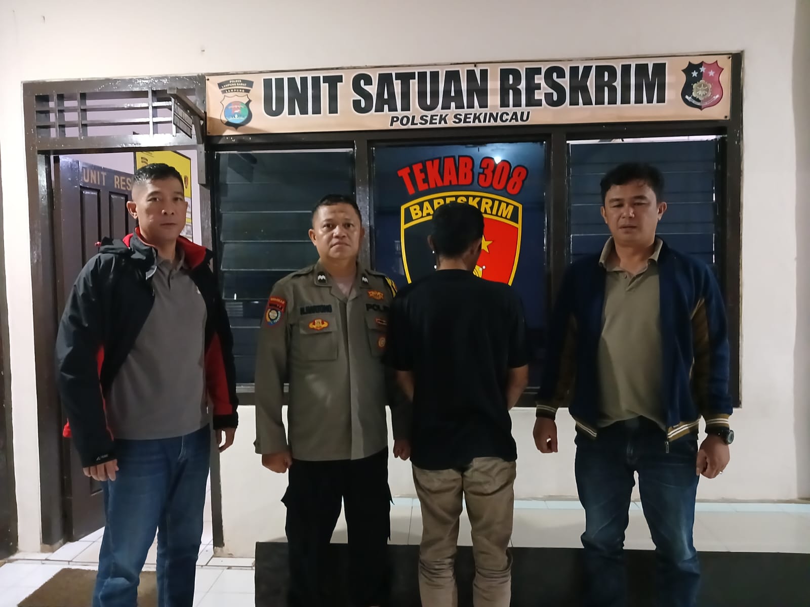 Polsek Sekincau Bekuk Pencuri Kopi Antar Kabupaten